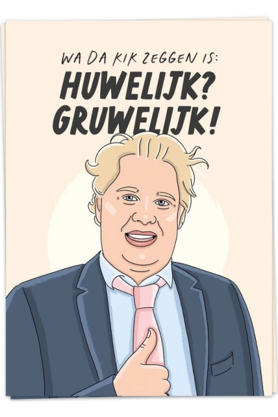 Wa da kik zeggen is: Huwelijk? Gruwelijk!